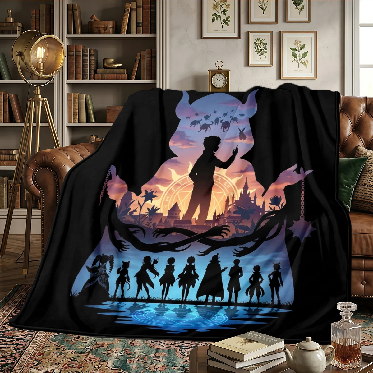 Re Zero Printed Flannel Blanket Warm - Comfortable, For Sofas, Travel -HE46