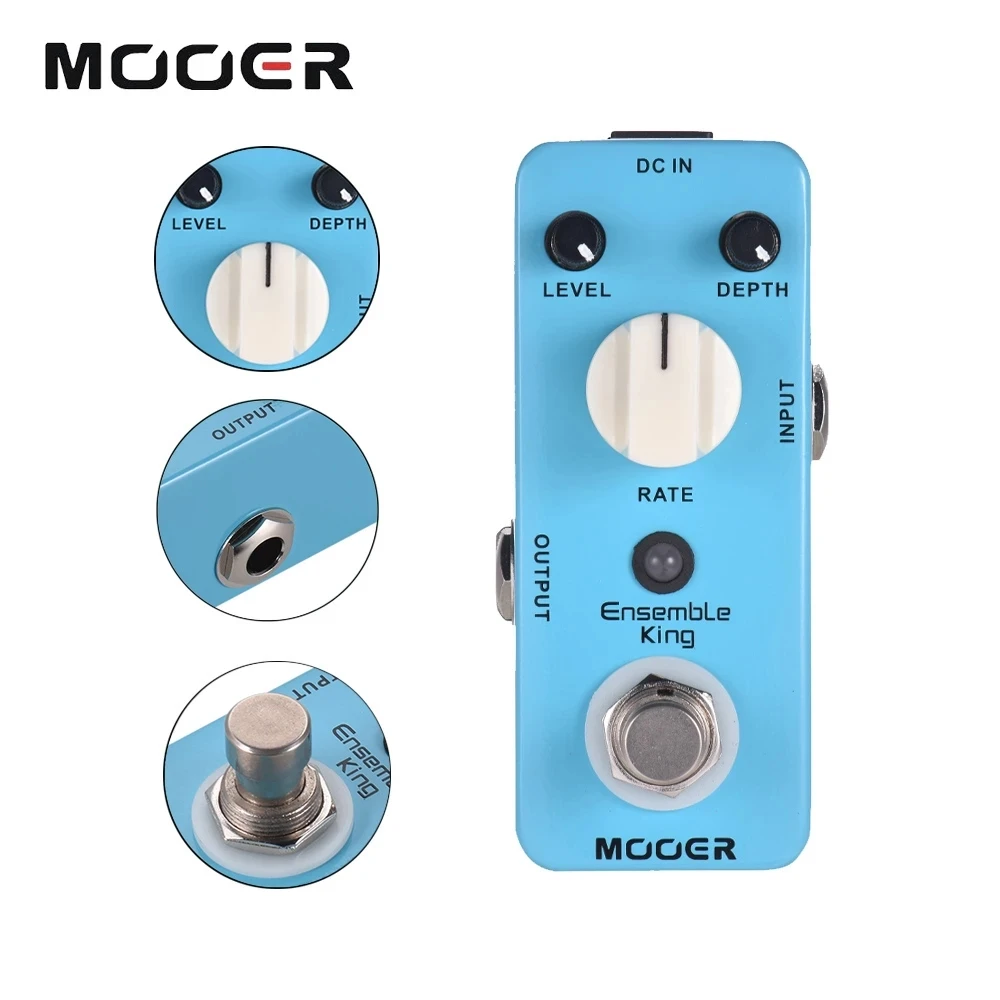 MOOER Ensemble King Analog Chorus Guitar Effect Pedal True Bypass Full Metal Shell Electric Guitar Effects Processor Modulador