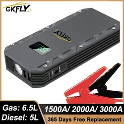 GKFLY Car Jump Starter 18000mAh 1500A 12V Starting Device Power Bank Car Battery Booster Charger For Petrol Diesel Car Starter