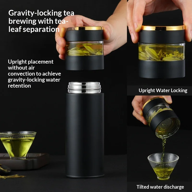 

Подарочная изолированная бутылка для воды из нержавеющей стали 316, сенсорный дисплей температуры, разделение воды в чае