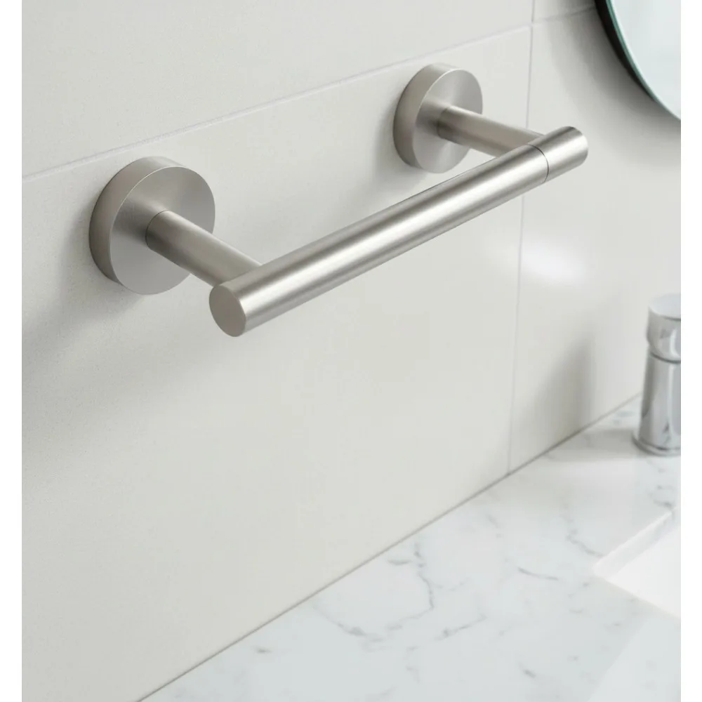 

Brushed 2 Pack Toilet Paper Holder SUS304 Stainless Steel Double Post Pivoting Wall Mounted for Commercial Bathroom RV