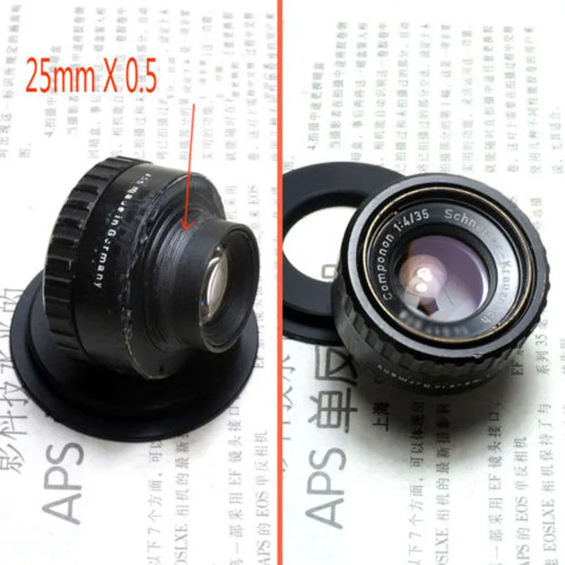 M25 x0.5 لعدسة كاميرا Rodenstock Schneider إلى محول M42 X1 ذكر ث/شفة شحن مجاني