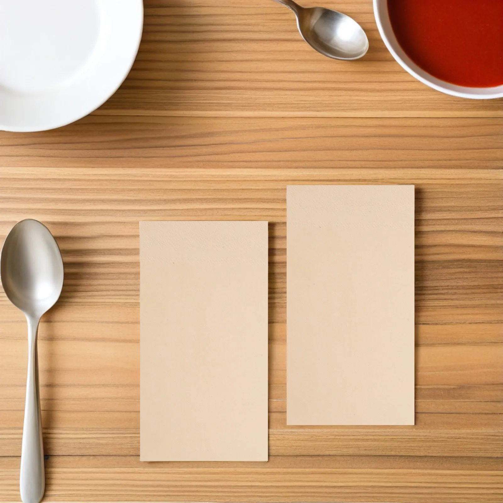 Paquete de 2 Servilletas de Papel Desechables de Doble Capa, Color Sólido, Rectangulares, para Mesa de Comedor de Restaurante, Servilletas para Fiestas de Navidad, Cocina