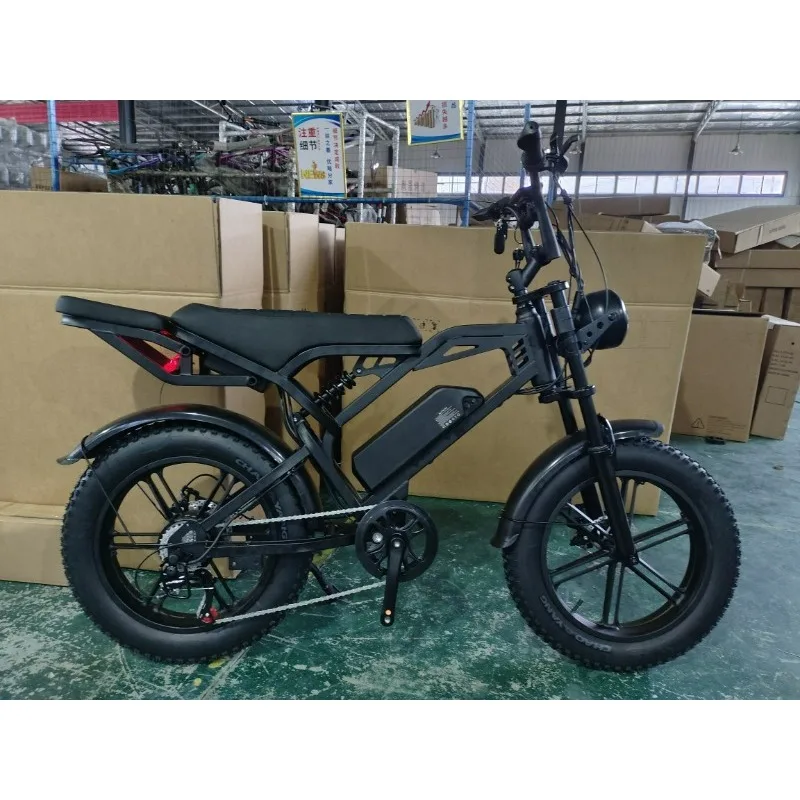 AliExpress NONE Ebike Electric Bicycle 20-inch Fat Tire Snow Beach Helps Super73 New Energy Endurance Bicycle