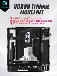 SIBOOR Voron Trident [June] 3D Printer 4AWD with CNC Metal Structure CoreXY DIY High Speed 3D Printer Kits AWD Components Full