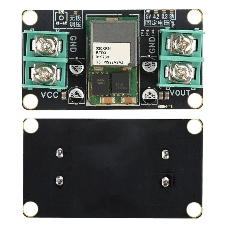 Módulo reductor de DC-DC DC9-14V, módulo de fuente de alimentación regulada de 20A ajustable continuo, módulo reductor de CC