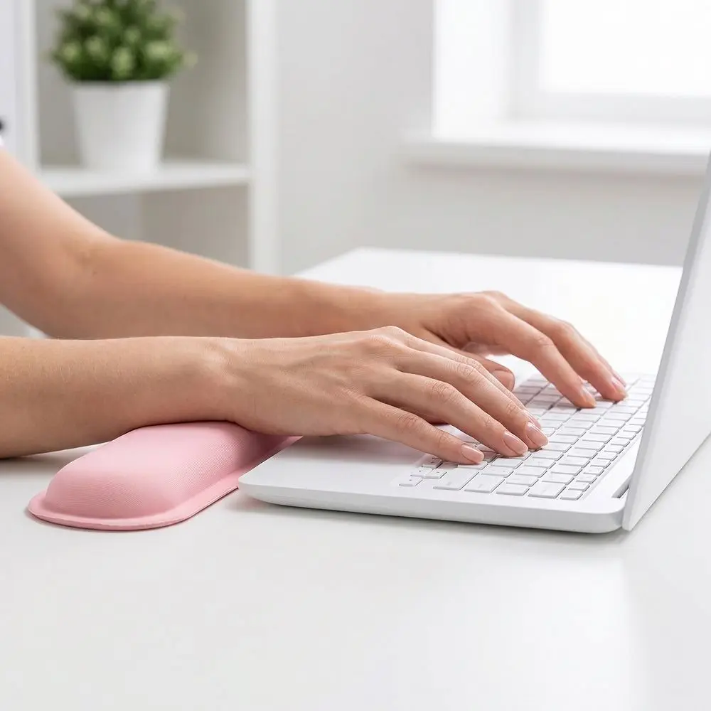 3Pcs Cloud Shape Keyboard Wrist Rest Set Non-Slip Base Soft Wristband Mouse Mat Ergonomic Comfortable Mouse Wrist Support Pad