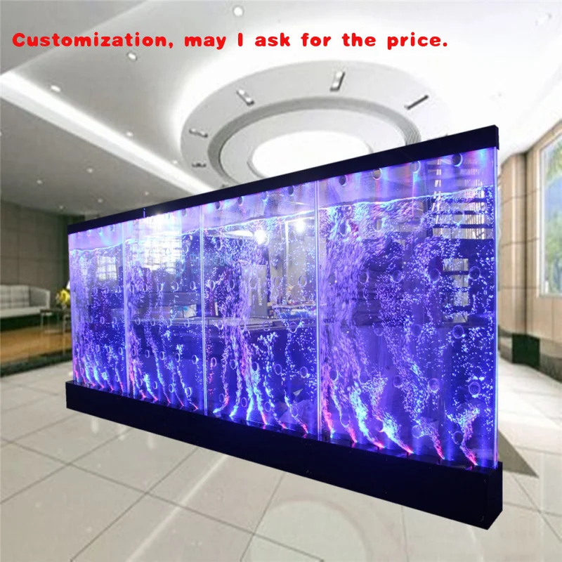 

custom.Custom Interior Acrylic Features Screen Partition Led Dancing Bubble Wall