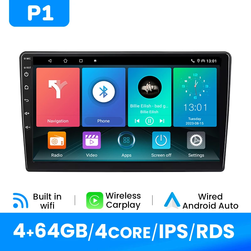 9 inch autoradio voor Saab 93 2007-2011 Android 14 draadloze Carplay Android Auto GPS IPS DSP 4G Wifi 8-core multimedia RDS