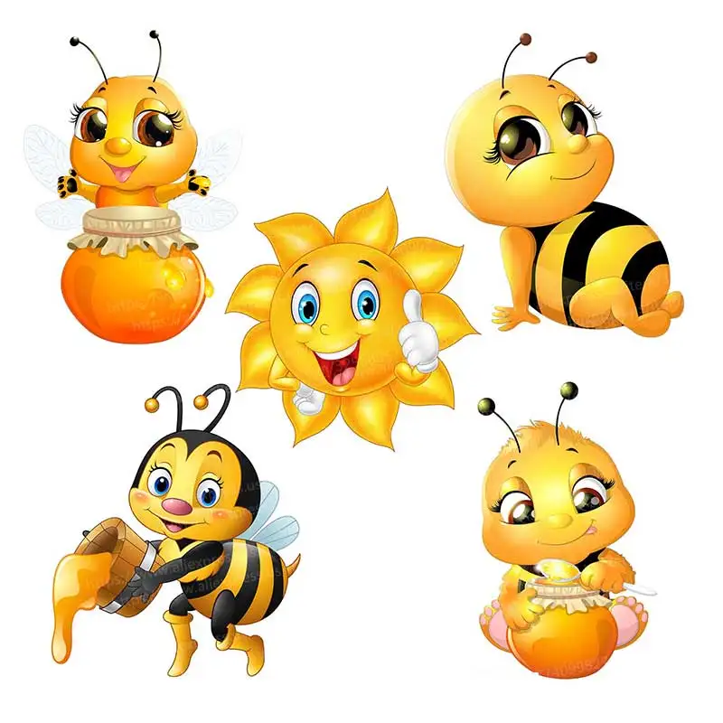 

Cartoon Honey Bee insect Car Sticker Vinyl Decal Waterproof Rear Window Motorcycle Camper Bumper Laptop Decoration SH837