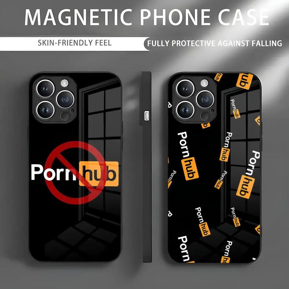 P-Porn-hubs-Tumble-P-Pornhubs Phone Case IPhone 16 15 14 13 12 11 X XR XS XSMAX 8 Plus Mini Pro Max Glass Magnetic Phone Case