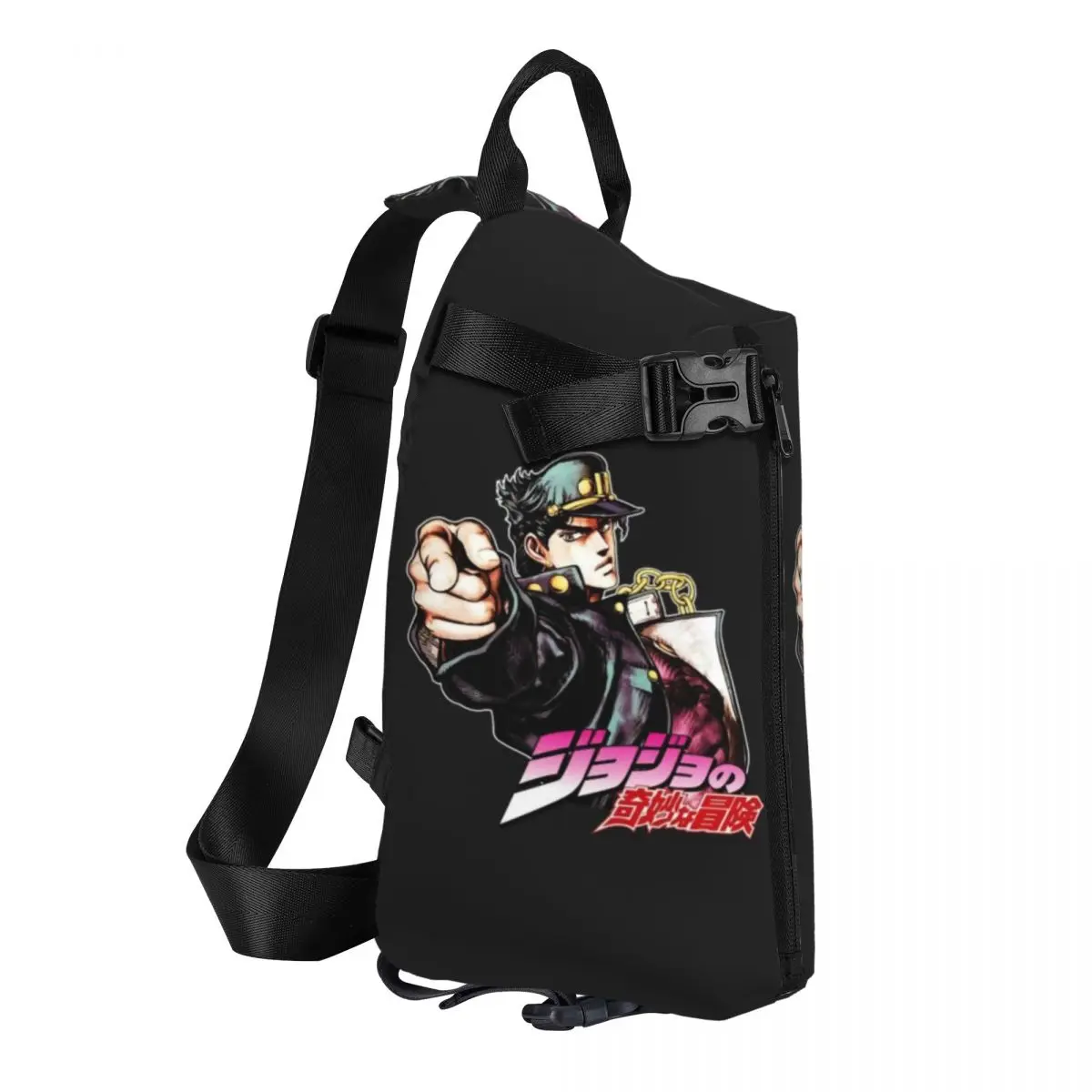 Finger Shoulder Bags Jojo Bizarre Adventure Streetwear Chest Bag Men Trekking Graphic Sling Bag Cute Phone Crossbody Bags