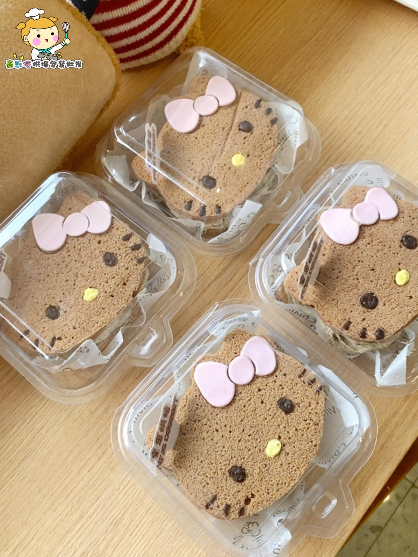 使い捨てkt猫ケーキボックス漫画ハローキティベーキングデザート弁当箱キッチン調理器具bbqベーキングツールデザート包装箱