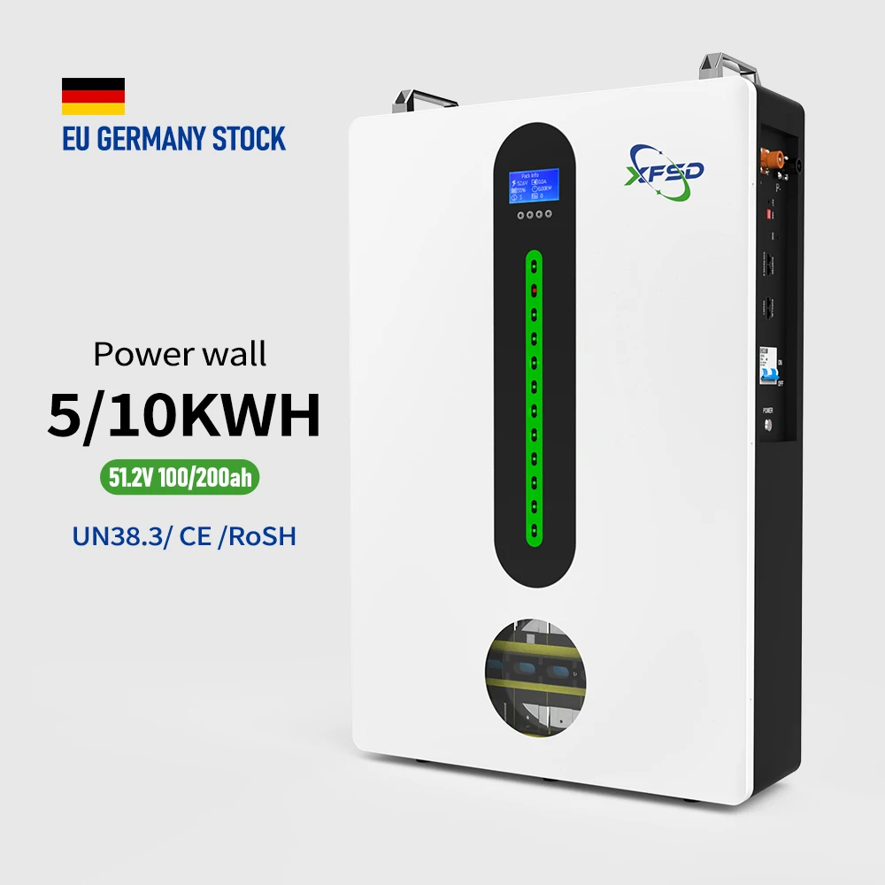 

Powerwall Household Solar Energy Storage System 51.2v 100ah 200ah Home Lithium Ion Battery 10kw Powerwall Lifepo4 Batterie Pack