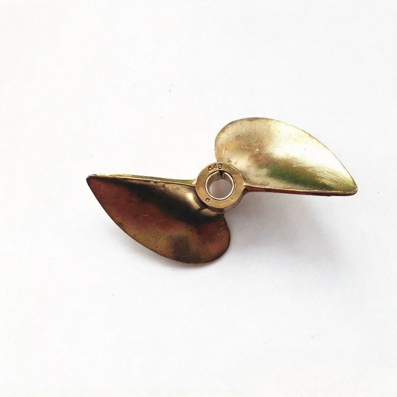 443 2-Blade Brass Propeller, 43mm Dia 4mm/4.76mm Bore for O Monohull Racing Boat