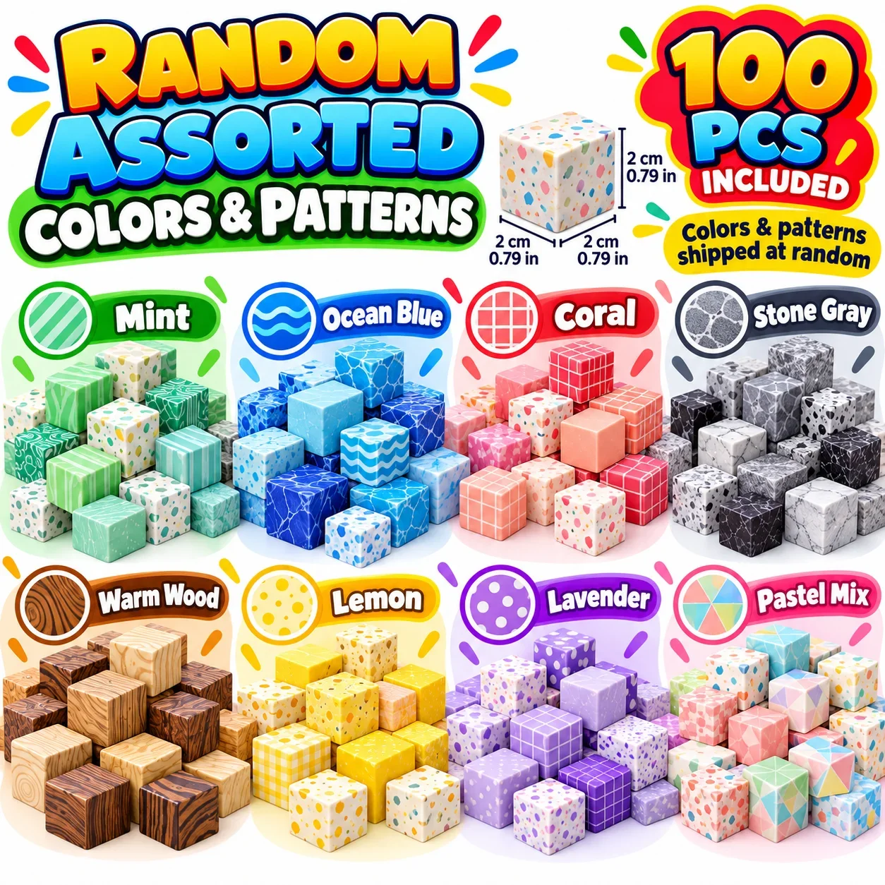 Magnetic Tiles Building Blocks 100PCS 3D Geometric Construction Set Creative DIY Design Shapes Structure Building Decor Gift