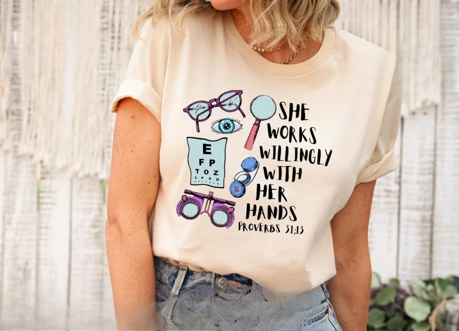 Optometry Tshirt - Ophthalmology Shirt - Eye Doctor Tee - Optician Graduation Gift For Her - Gift Idea For Future Optometrist