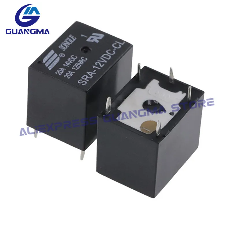 5PCS Relay SRA 05VDC AL SRA-12VDC-AL SRA-24VDC-AL -CL 20A 14VDC 4Pin 5Pin SRA-05VDC-CL SRA 12VDC CL SRA-24VDC-CL DC5V 12V 24VDC