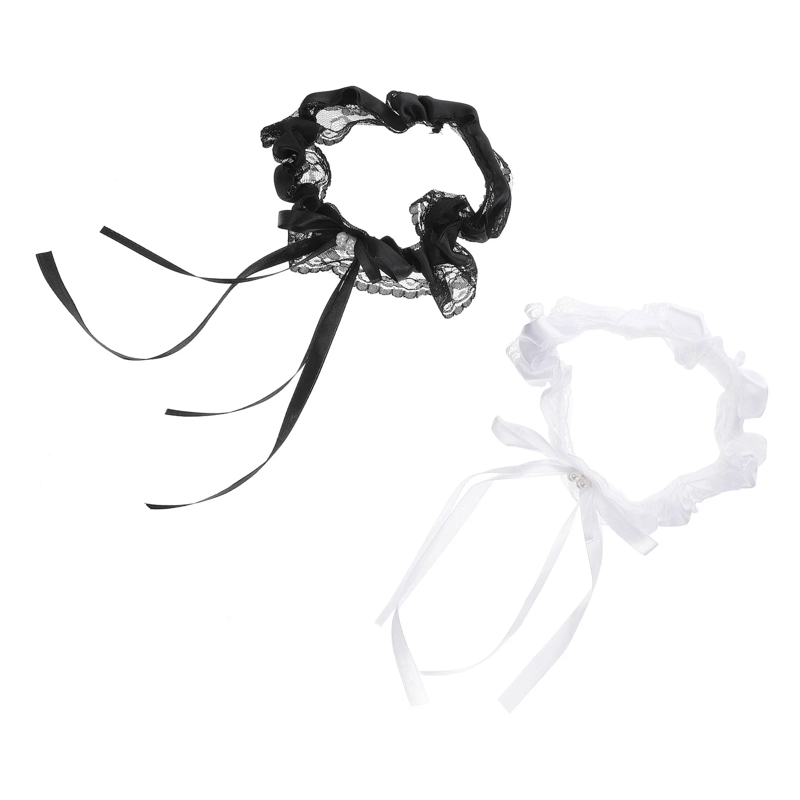 2 قطعة الزفاف الساق الفرقة الدانتيل Bowknot العريس العروس الرباط مريحة الجلد ودية أنيقة ملحق الزفاف الزفاف #2