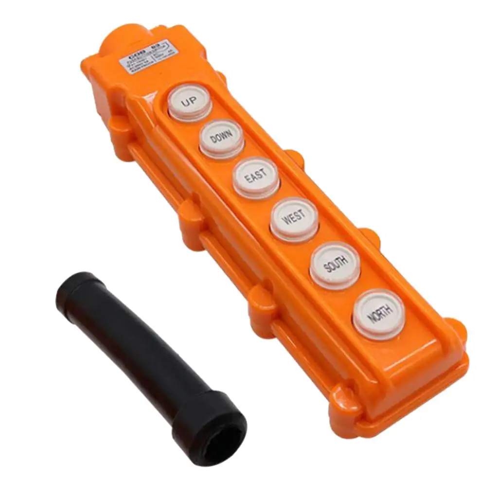 1 PC COB63 Hubbutton interrupteur grue pendentif renouvellement 6 voies/500 V