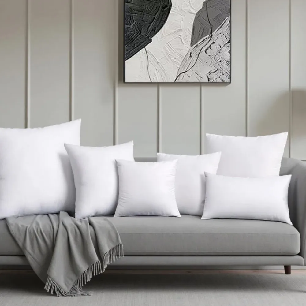 Multiple Sizes Standard White Simple Breathable Square Cushion Core High Resilience Pillow Core Sofa Backrest Cushion Core
