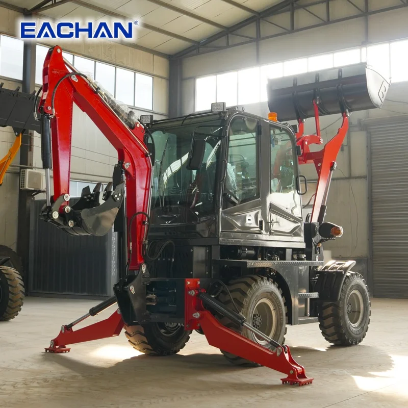 4WD Hydraulischer Radlader mit Dieselmotor für Bau- und Landwirtschaft, Erdbewegungsmaschine, kundenspezifisch anpassbar – Detail 3