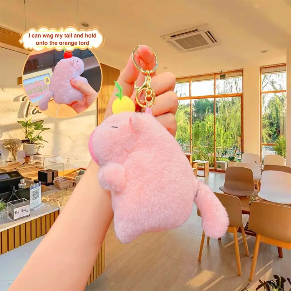 Poupée Capybara en peluche créative, animaux en peluche mignons, poupée Capybara de dessin animé multicolore, porte-clés doux, pendentif, jouet pour enfants