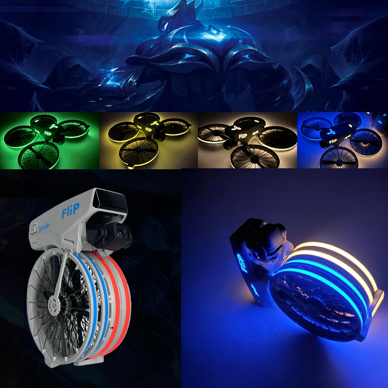 For DJI Flip Drone Luminous Stickers Decoration Decals Skin Anti-Scratch Protective Film Night Safety Cool Flight Accessories ﻿