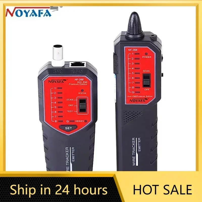 Noyafa NF-268 Network Cable Tester STP/UTP Cable Tracker Support Continuity Test Wire Tracer with Locate Fault Distance