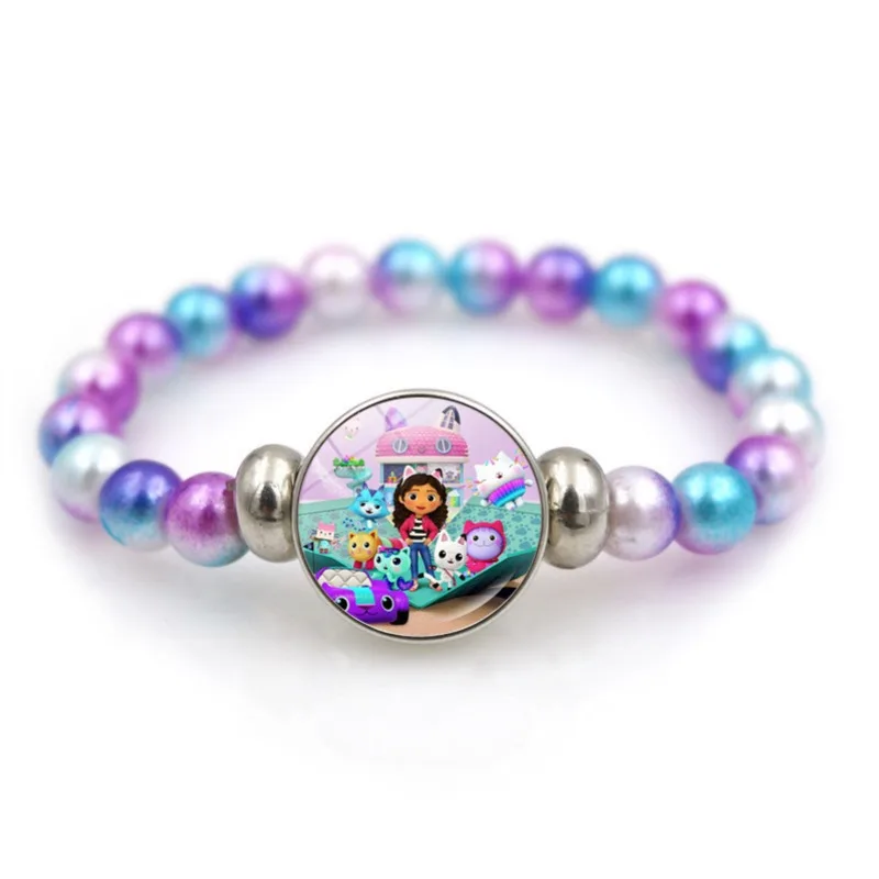 Kawaii Gabby Dollhouses Girl Cute Bracelet Kids Anime Creative Hand Chain Children Charms New Jewelry Aesthetic Accessories Gift