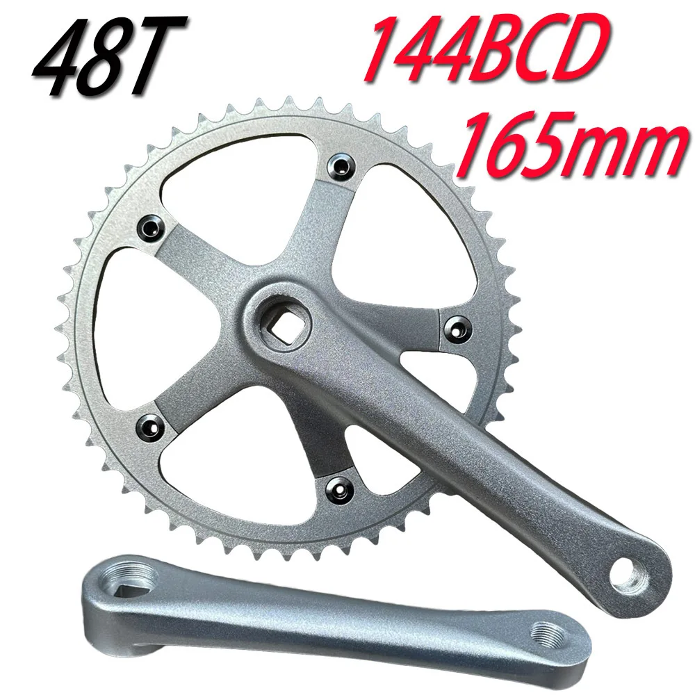 

Шоссейный велосипед 144BCD 48T, складной велосипед из алюминиевого сплава, 165 мм, 9/10/11 скоростей, совместимая велосипедная звездочка, квадратное коническое цепное колесо