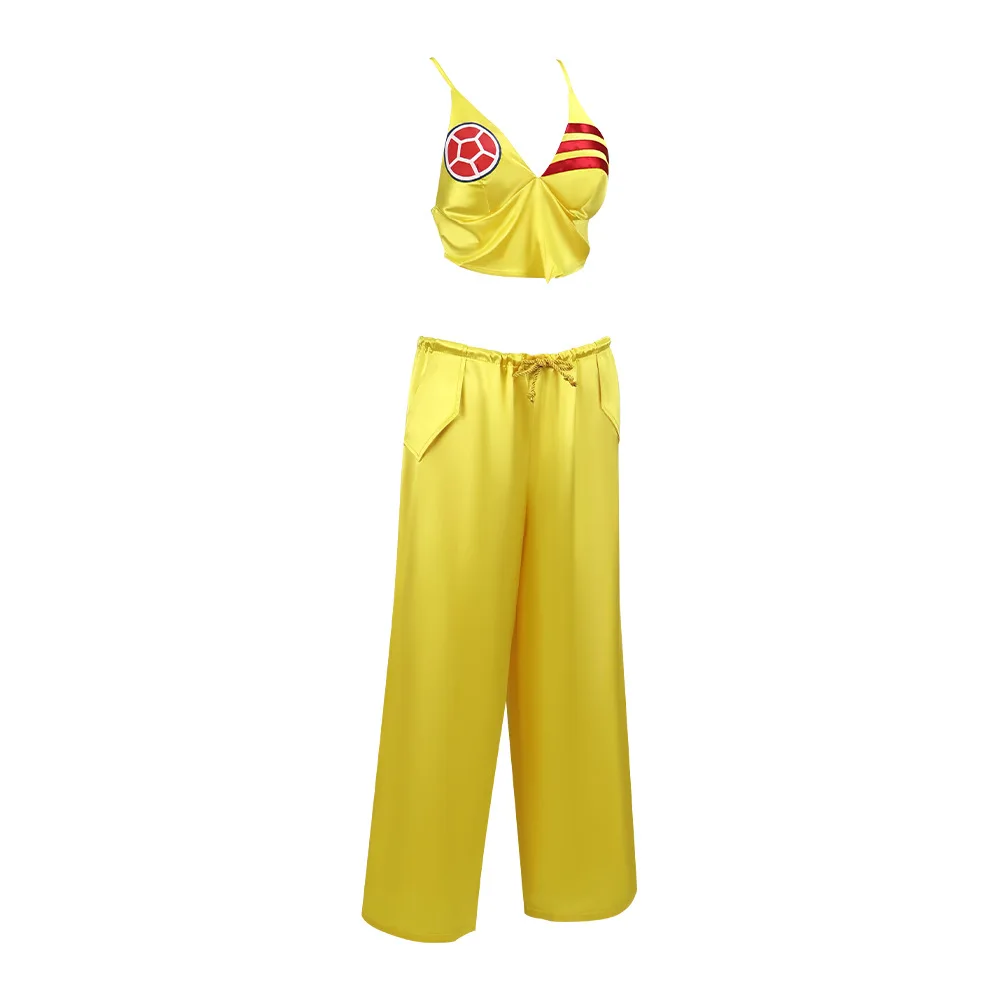 Shakira Singer Cosplay Costume, Football Game Cheerleading Outfit, Women Carnival Stage Performance Dress