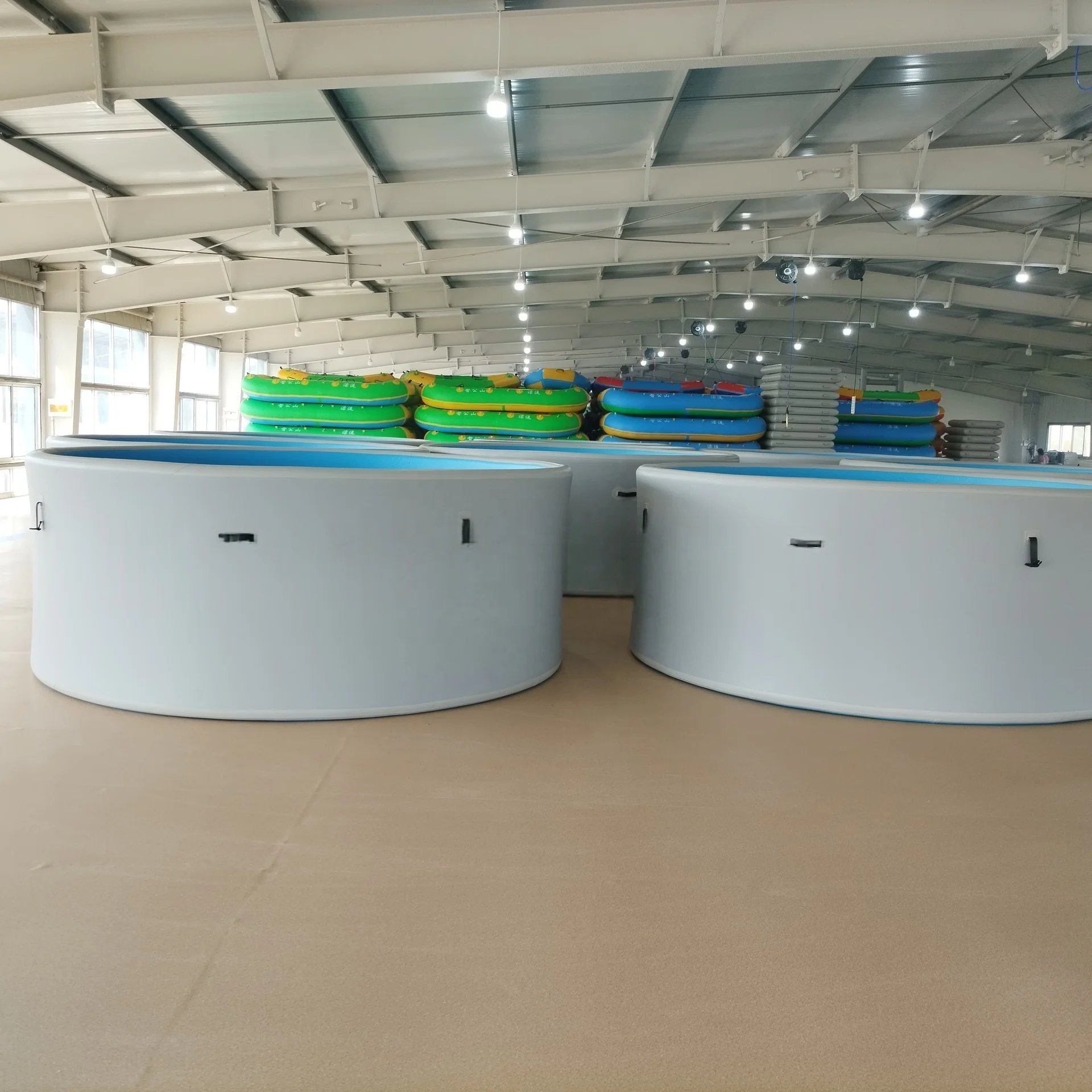 2026 Durable PVC Inflatable Pool Large 5m Size Portable Above Ground Waterproof Comfort Design Wall Reinforcement