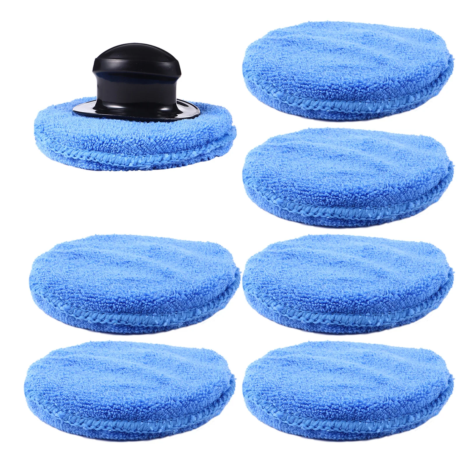 

8Pcs Sponge Waxing Pad Superior Quality Fast Drying Easy Clean Car Beauty Maintenance Professional Equipment Car Sponge Wiper