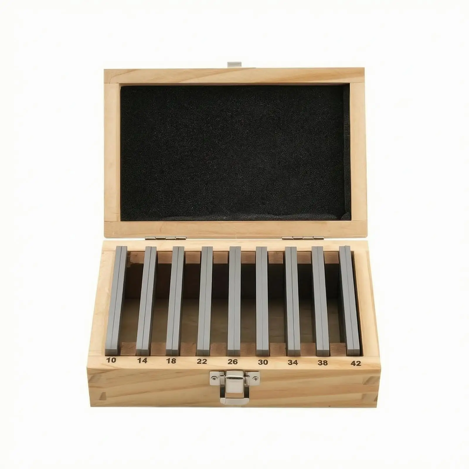 18 Pieces Parallel Leveling Block | Equal-Height Construction, Clear Marked Identification, Parallel Block with Wooden Storage