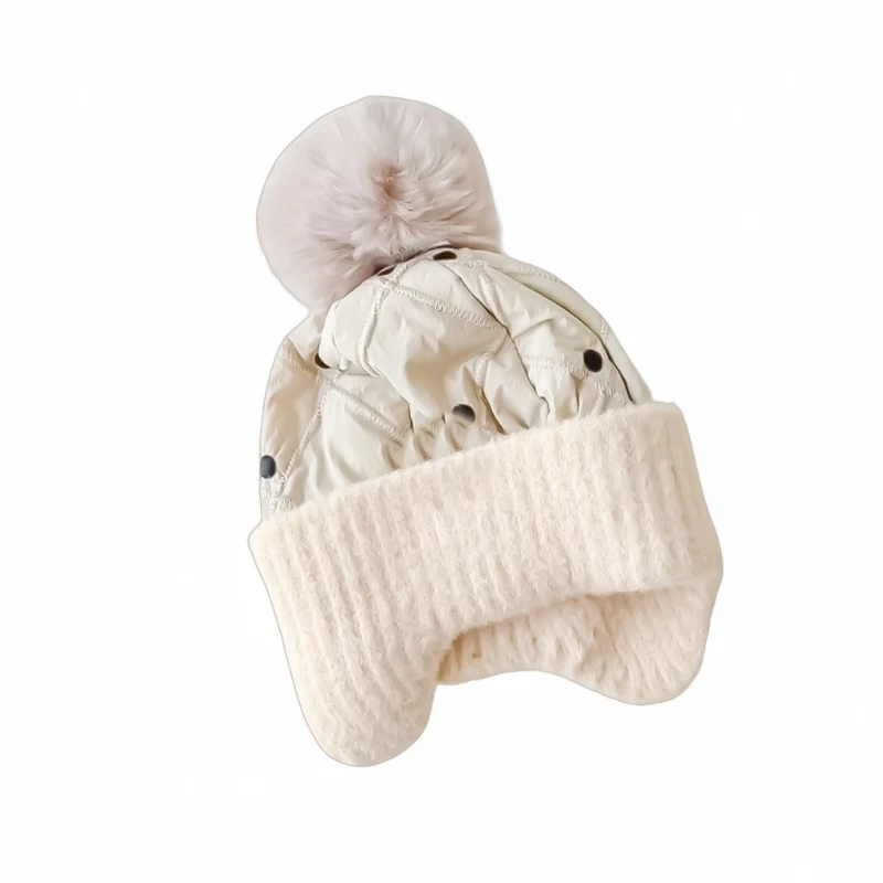 Upgrades Baby Hat with Ear Covers Cotton Ear Covering Baby Caps Stylish Baby Ear Protecting Caps Ear Protections Hat