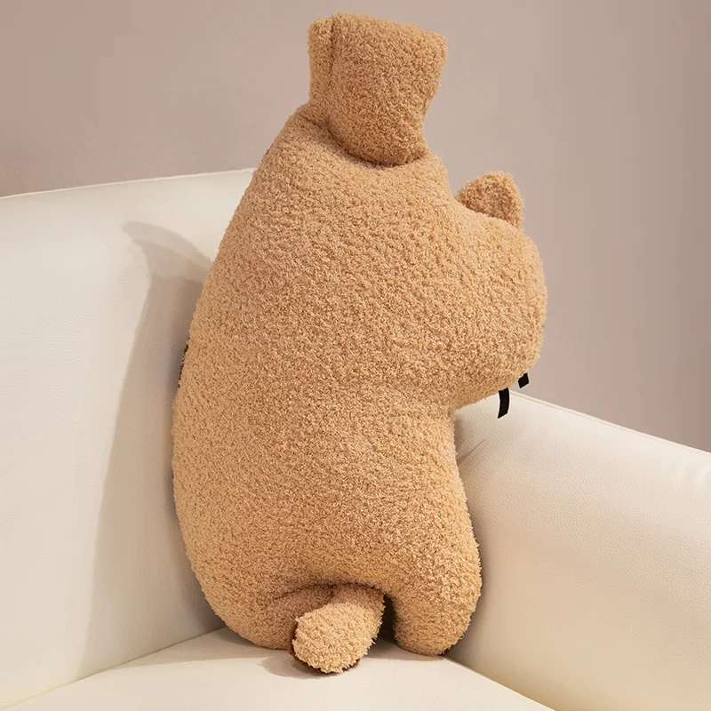 1 szt. 55cm Unikalna pozycja Brązowy Kot Syjamski Pluszowa Zabawka Wypchana Poduszka w Kształcie Kotka z Kwiatami Poduszka do Dekoracji Łóżka