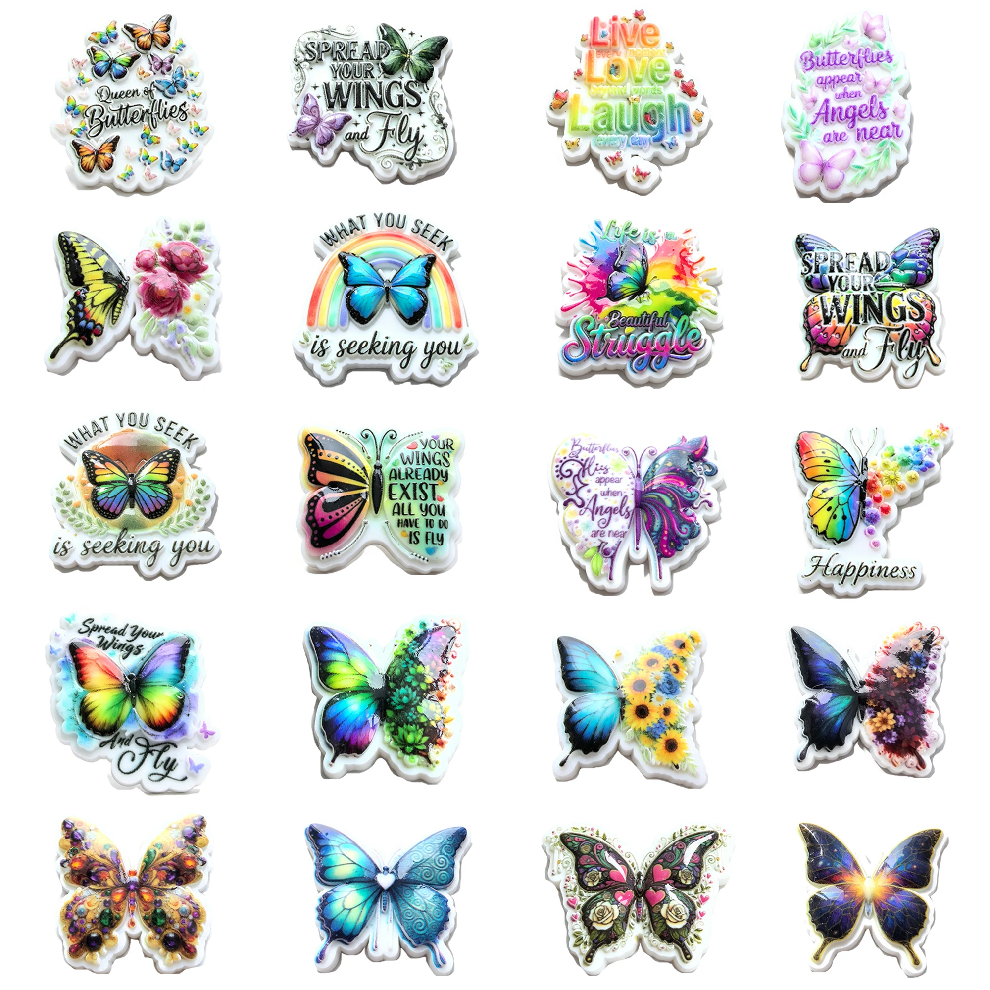 3D Butterfly Shoe Charms Flower Shoe Decorations Accessories for Kids Girls Women Party Favor Gifts