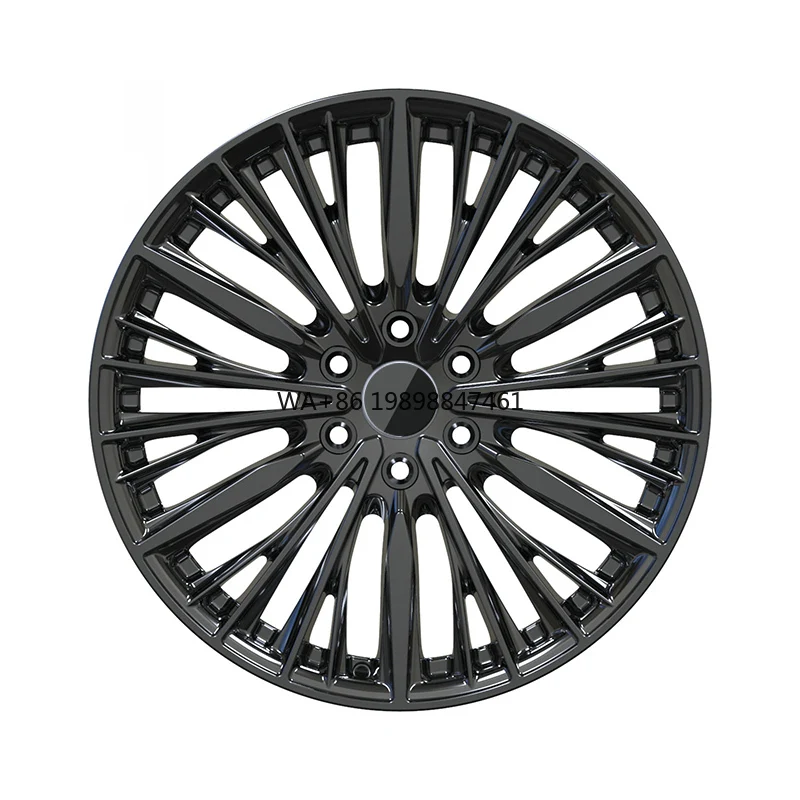 

Custom Luxury Gloss Black Sport Car Rims 6x120 19x8 Forged Splendor Aluminum Alloy Wheels for Porsche Tesla