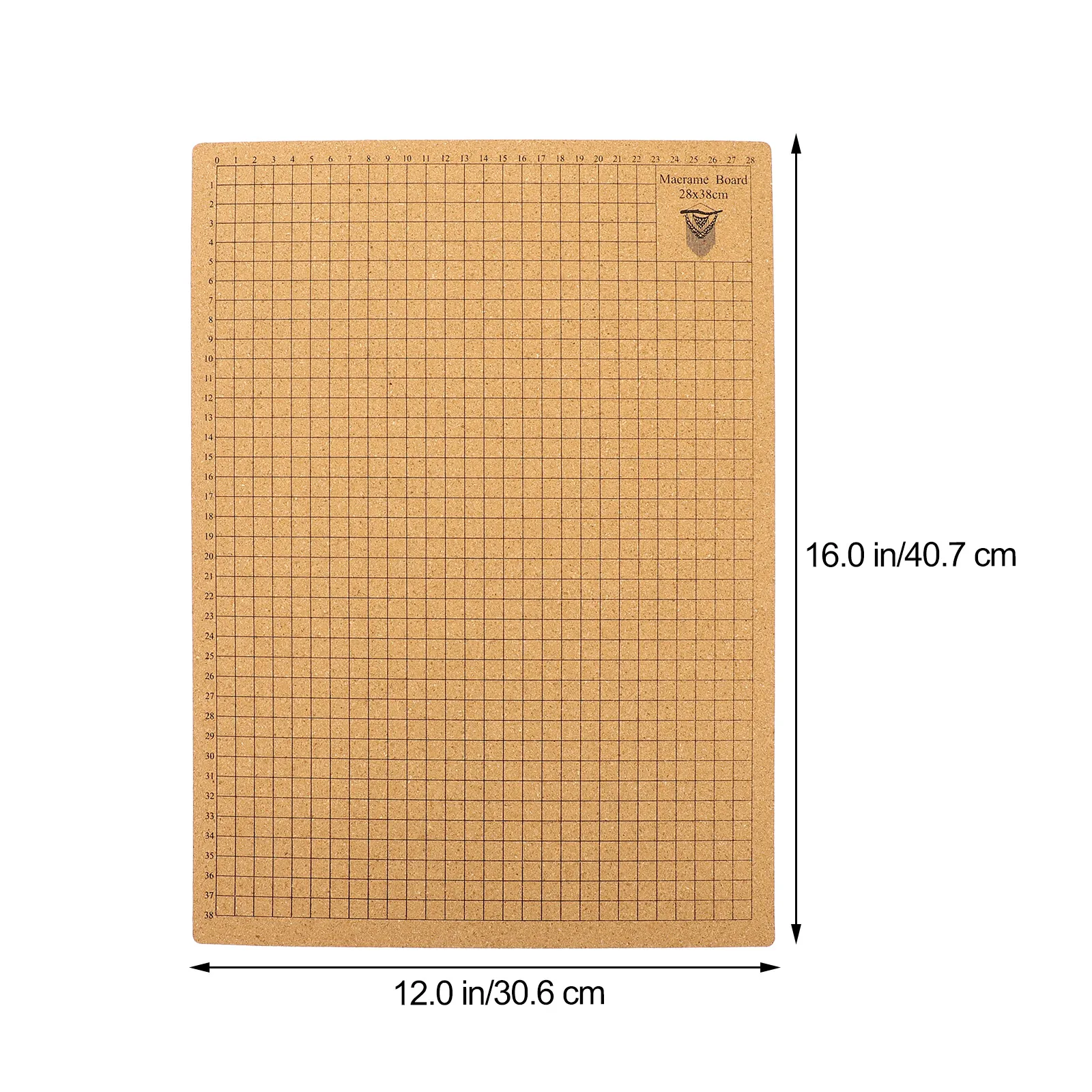 

1 set 1 Set Cork Macrame Board Grid Rope Knotting Board For Knotting Project With T Pins Durable Stainless Steel T Shape Pins