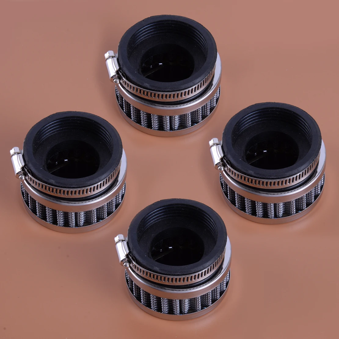 4Pcs 52mm-58mm Carb Air Filter Cleaner Pod Accessories For Motorcycle Pit Dirt Bike Scooter Quad ATV