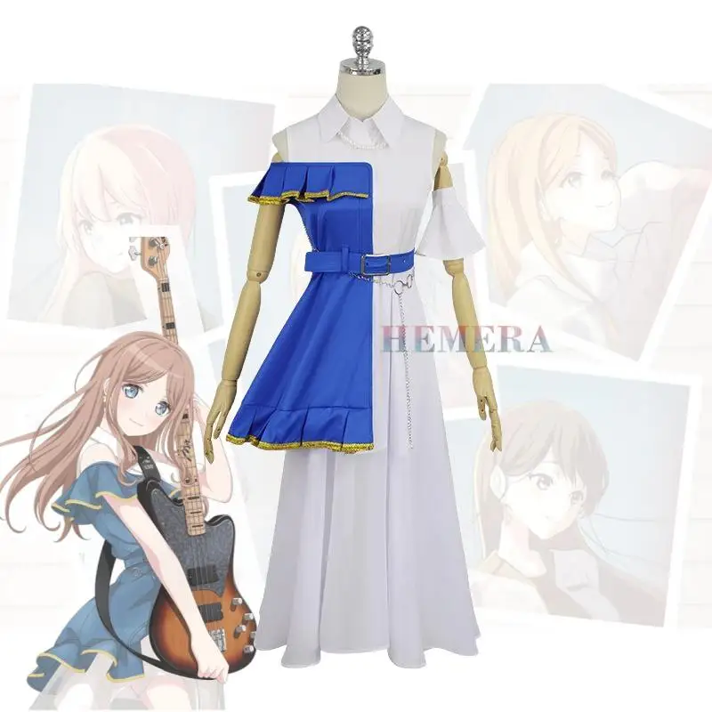 Nagasaki Soyo Anime Game BanG Dream CRYCHIC MyGO Cosplay Costume Women Clothes And Wig Free Gift Cosplay Band Bass Player Set