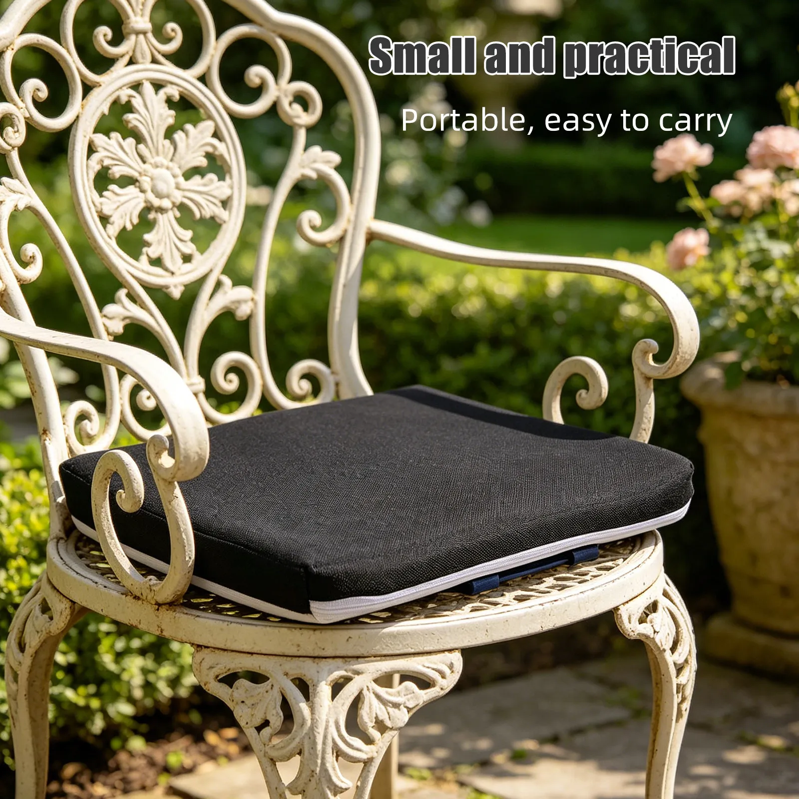 Dining Garden Chair Seat Pad Removable Cover Soft Sponge Thickened Cushion Ideal Kitchen Living Room Patio Washable view 4
