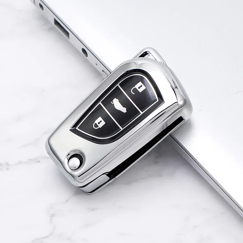 TPU Car Key Cases Cover for Toyota Auris Corolla Avensis Verso Yaris Aygo Scion TC IM Camry RAV4 2015 2016 Protective Shell