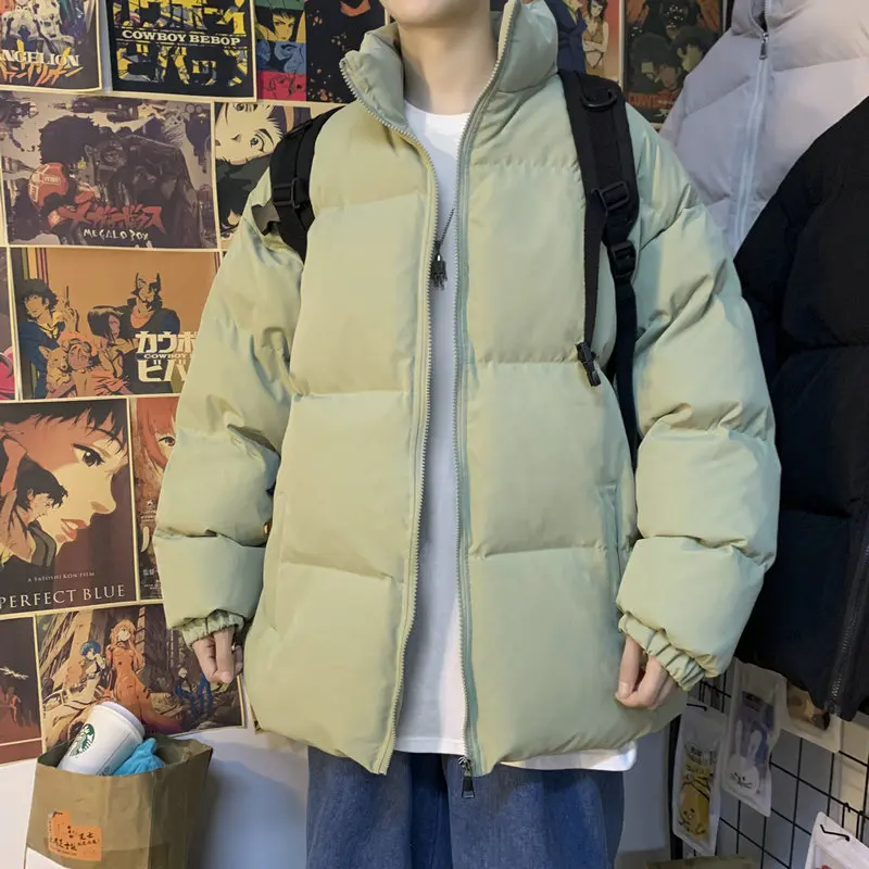 Oversized Men Harajuku Colorful Bubble Coat Winter Jacket Fashion Hip Hop Parka Black Clothes Men Woman Jackets Streetwear 5XL