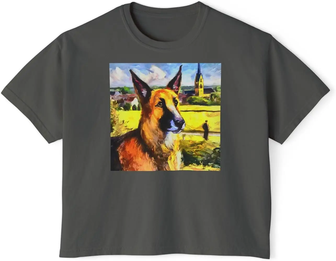 Бельгийский оверсайз, женский, 100% хлопок, короткий рукав