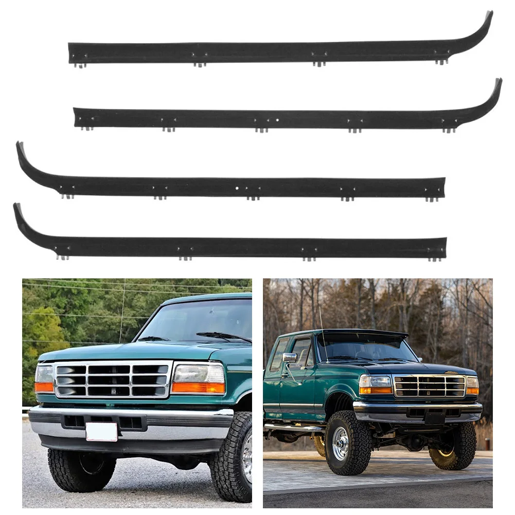 

Window Sweep Felts Seals Weatherstrip Front Left Right For Ford For Bronco For F150 F250 F350 Front Window Weatherstrip Seal Set