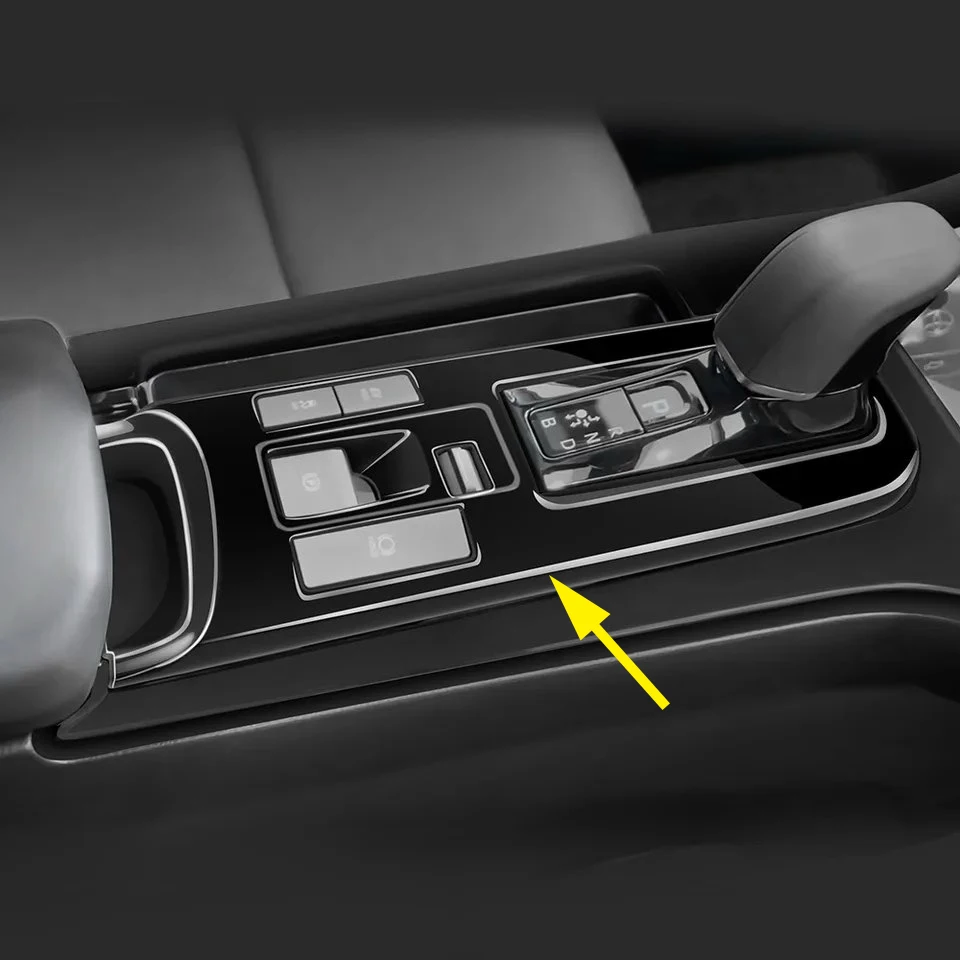 Glänzend schwarze Innenverkonsole, Getriebe-Schalttafel-Abdeckung, Zierleisten, Zubehör für Toyota Prius Prime PHEV 2023 2024 2025 2026