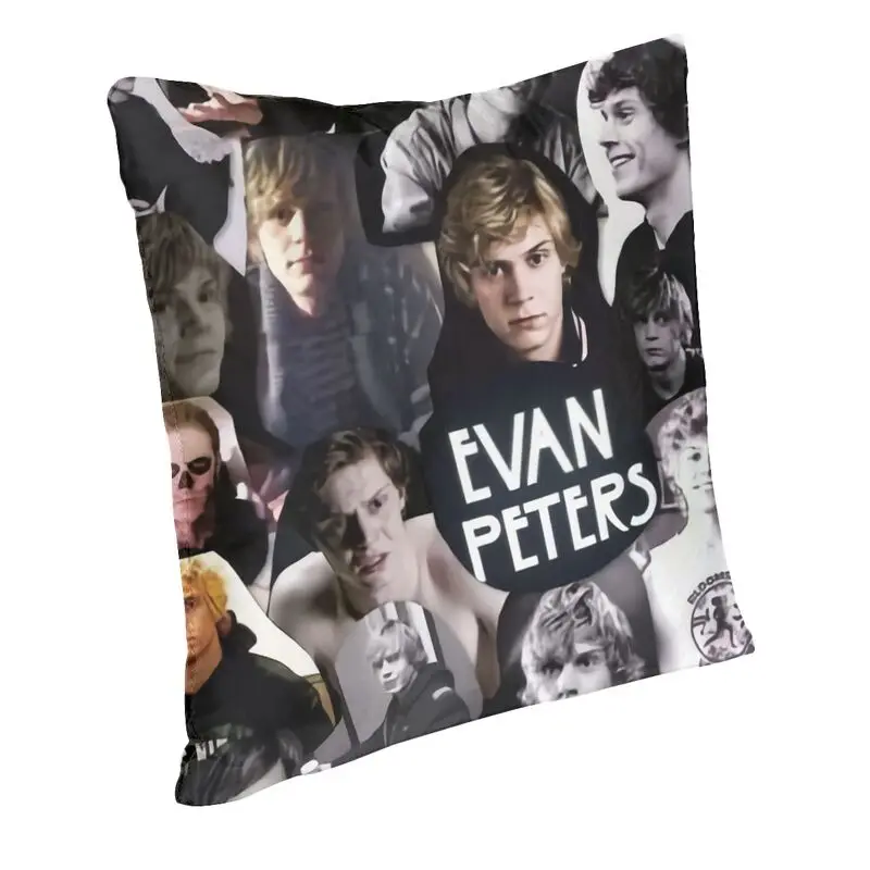 Evan Peters Throw Pillow Cover Home Decorative Custom Square Actor Star Movie Cushion Cover 40x40cm Pillowcover for Living Room
