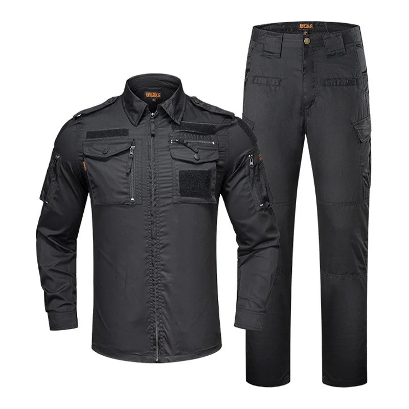 Herren Ripstop BDU Tarnanzug Langarm-Hemd und Hosen Set für Outdoor-Training, Airsoft, Paintball, Scharfschützen und Jagd – Detail 6